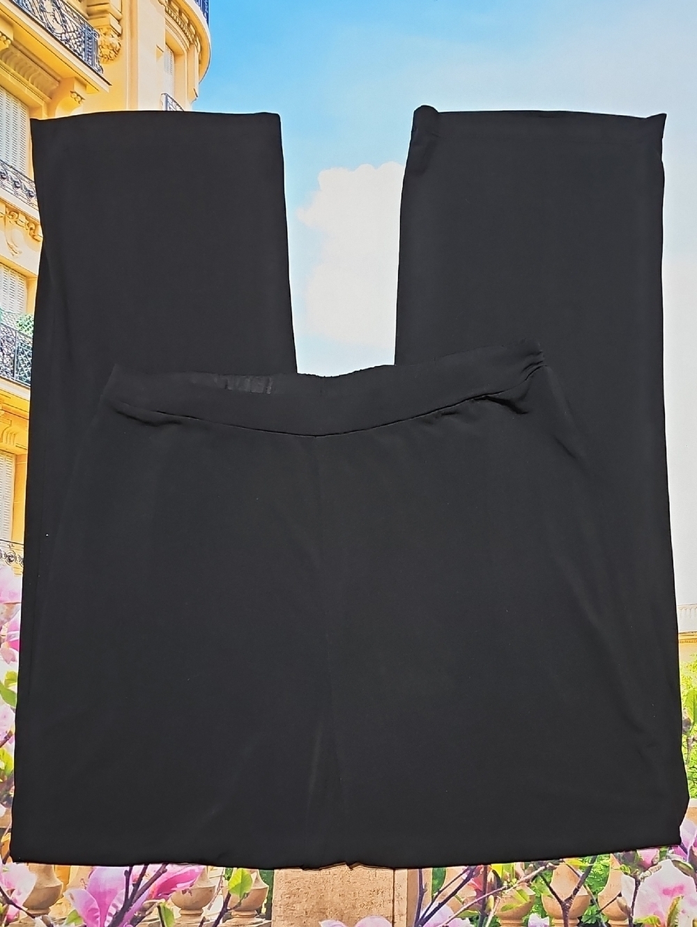 Midnight Velvet Elegant Black Women's Pants Size Large Tall